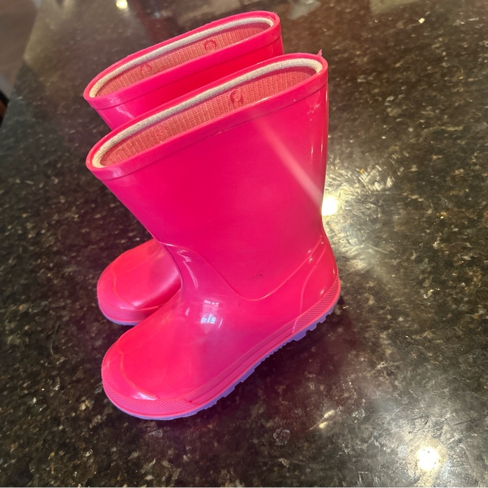 Kids Pink Rain Boots